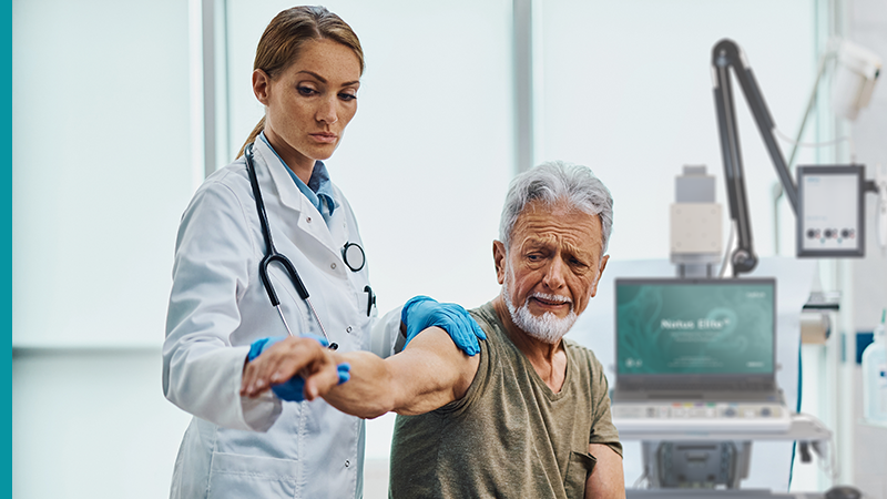 physician exam with UltraPro